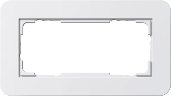 Gira 1002410 Abdeckrahmen 2f o.M. Gira E3 Reinweiß/Reinweiß