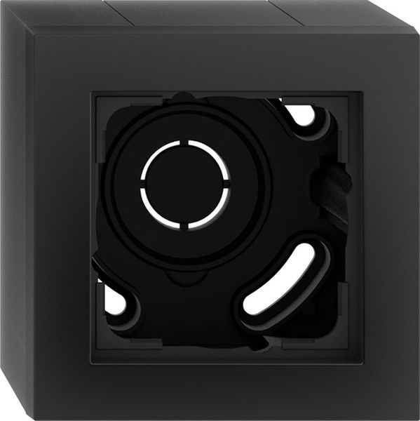 Gira 106109 AP-Gehäuse 1f + Rahmen Gira E2 Schwarz m
