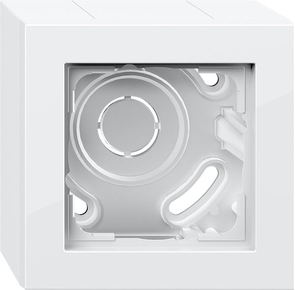 Gira 106129 AP-Gehäuse 1f + Rahmen Gira E2 Reinweiß