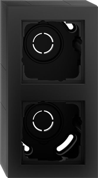 Gira 106209 AP-Gehäuse 2f + Rahmen Gira E2 Schwarz m
