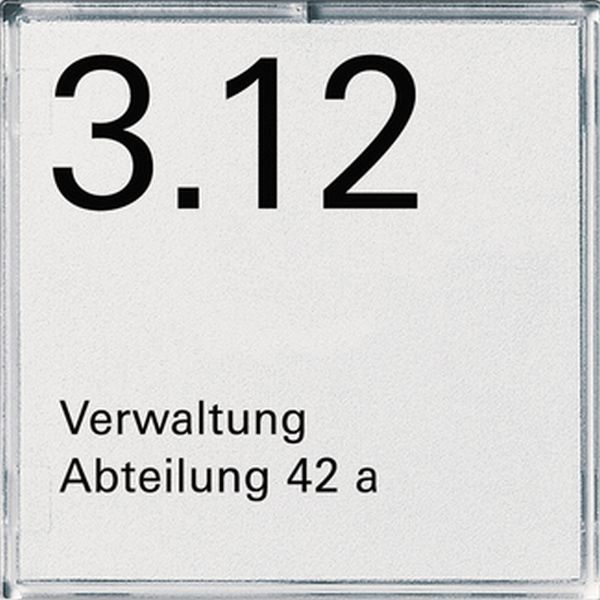 Gira 107100 Namens-/Türschild 1f Zubehör