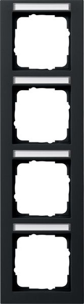 Gira 111409 Abdeckrahmen 4f senkr. BSF Gira E2 Schwarz m