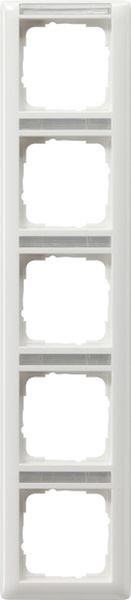 Gira 111503 Abdeckrahmen 5f senkr. BSF System 55 Reinweiß
