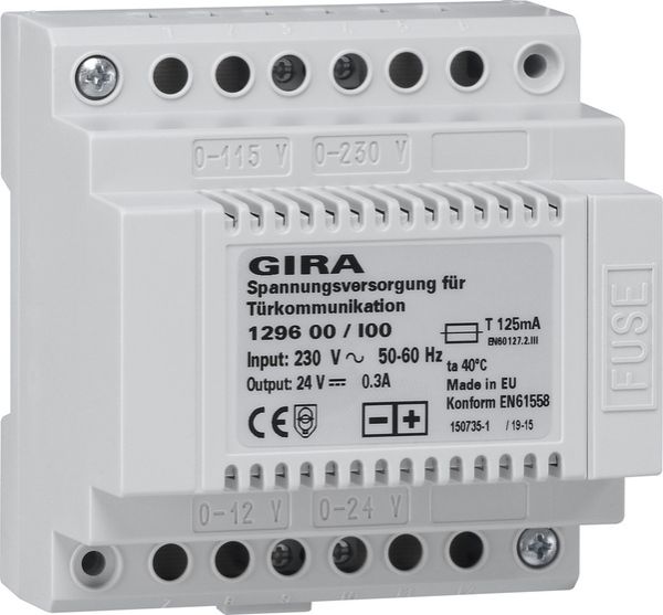 Gira 129600 Spannungsvers. DC 24 V 300 mA REG Elektronik