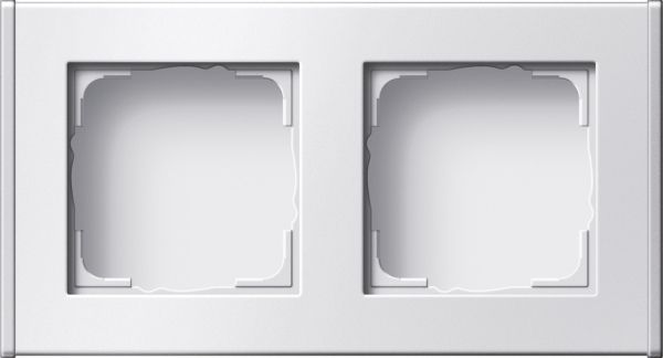 Gira 136227 Profil 2f senkr. + waager. Profil 55 Alum.Reinweiß(lack.)