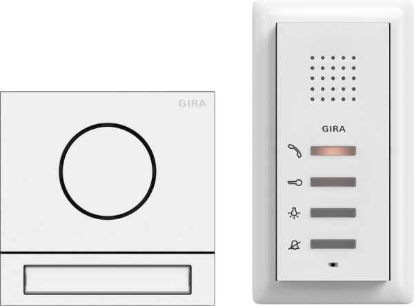 Gira 2406902 EFH-Paket Audio System 106 Verkehrsweiß(lack.)