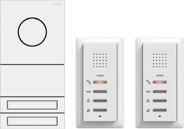 Gira 2407902 ZFH-Paket Audio System 106 Verkehrsweiß(lack.)