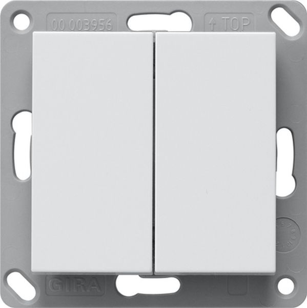 Gira 242227 EnOcean Funk Wandsender 2f System 55 Reinweiß m