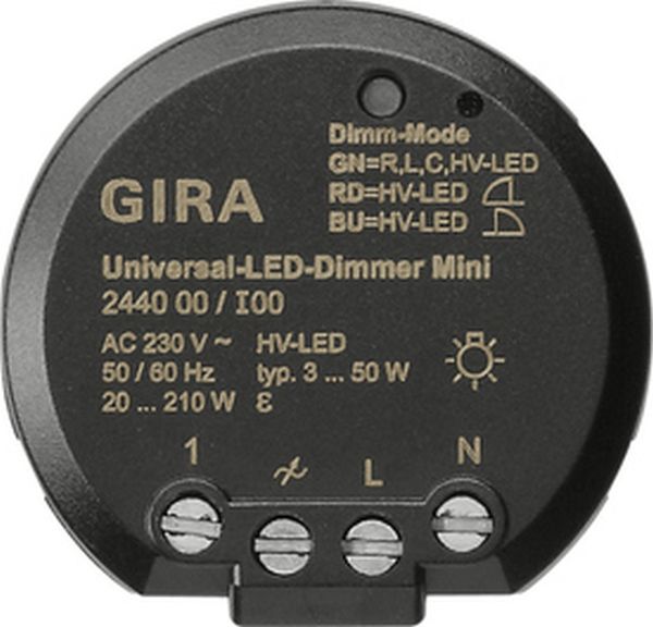 Gira 244000 S3000 Uni-LED-Dimmer Mini Elektronik