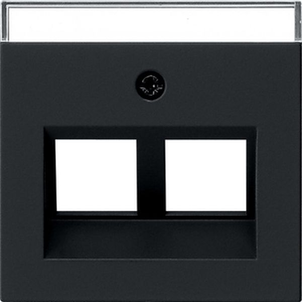 Gira 2640005 Abd. 30° + BSF f. Tragring MJ 2f System 55 Schwarz m