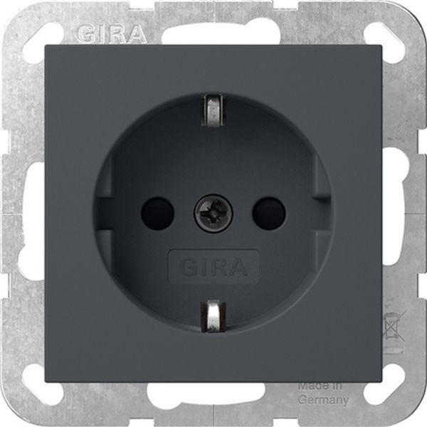 Gira 418328 SCHUKO-Steckd. SP SRK System 55 Anthrazit