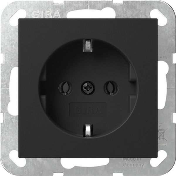 Gira 4188005 SCHUKO-Steckd. System 55 Schwarz m