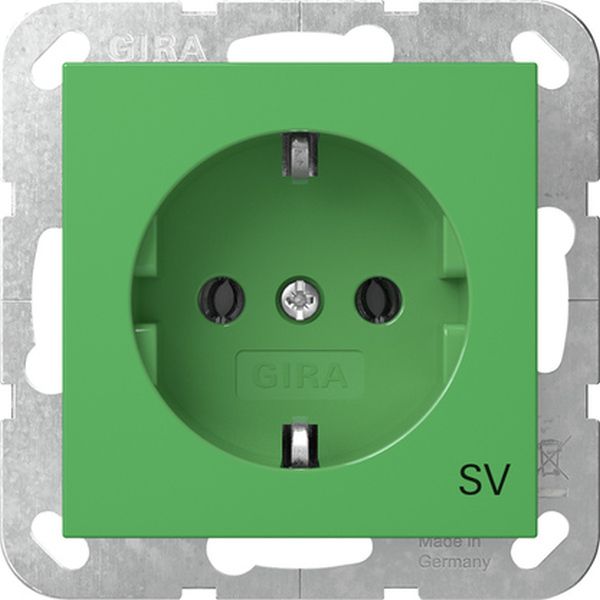 Gira 4188107 SCHUKO-Steckd. SV System 55 Grün
