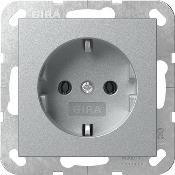 Gira 418826 SCHUKO-Steckd. System 55 F Alu