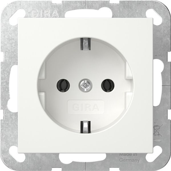 Gira 418827 SCHUKO-Steckd. System 55 Reinweiß m