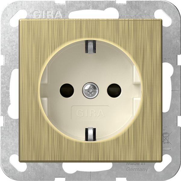 Gira 4188613 Schuko-Steckdose 16A 250V System 55 Bronze Cremeweiß