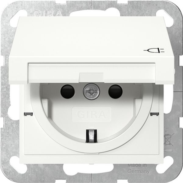 Gira 441427 SCHUKO-Steckd. KD + SP System 55 Reinweiß m