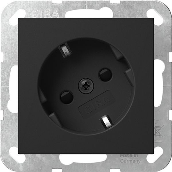 Gira 4418005 SCHUKO-Steckd. 30° + SP System 55 Schwarz m