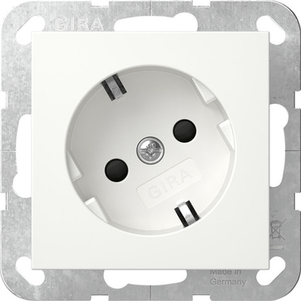 Gira 441803 SCHUKO-Steckd. 30° + SP System 55 Reinweiß