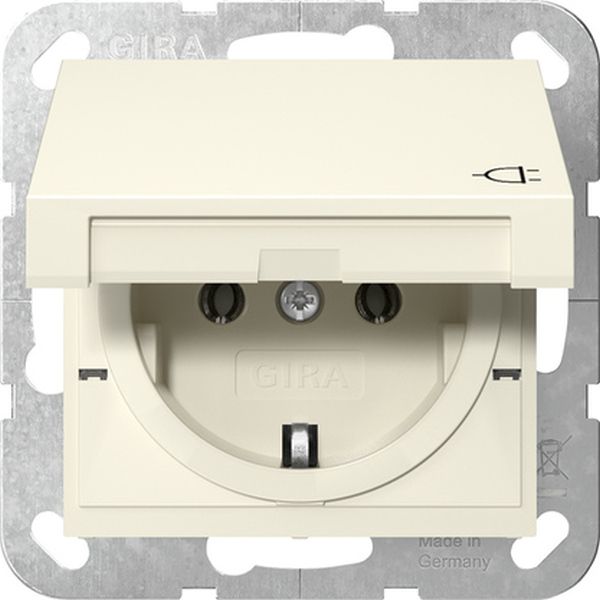 Gira 445401 SCHUKO-Steckd. KD System 55 Cremeweiß
