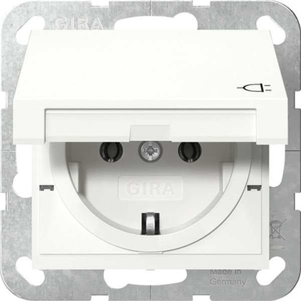 Gira 445403 SCHUKO-Steckd. KD System 55 Reinweiß