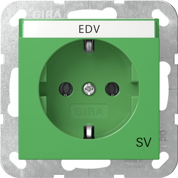 Gira 4457107 SCHUKO-Steckd. BSF SV System 55 Grün