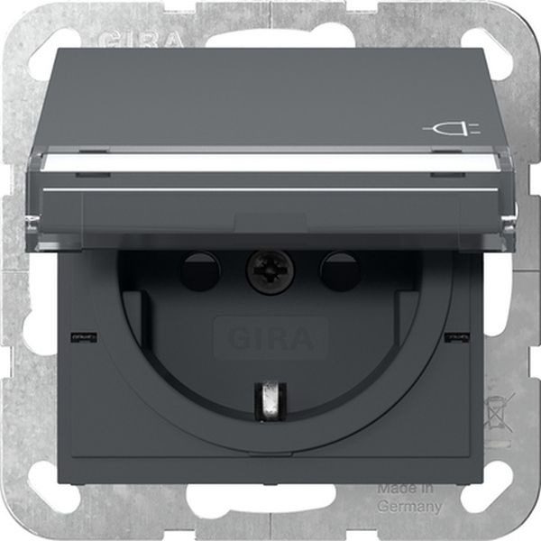Gira 455728 SCHUKO-Steckd. KD BSF + SP System 55 Anthrazit