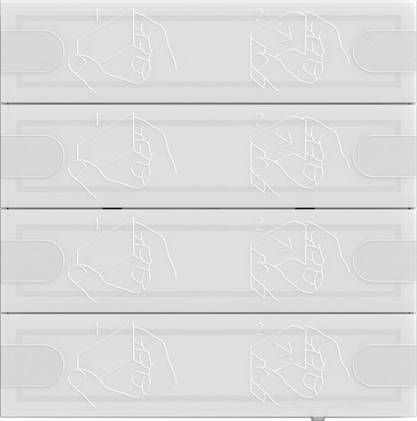 Gira 5004003 Tastsens.4.95 Komfort 4f OneKNX Weiß
