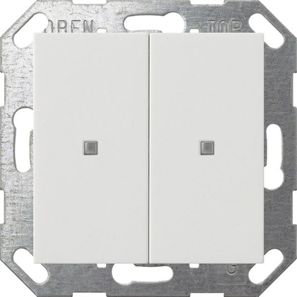 Gira 517327 Taster Wippe 2f OneKNX System 55 Reinweiß m