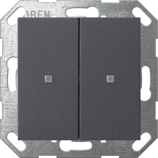Gira 517328 Taster Wippe 2f OneKNX System 55 Anthrazit