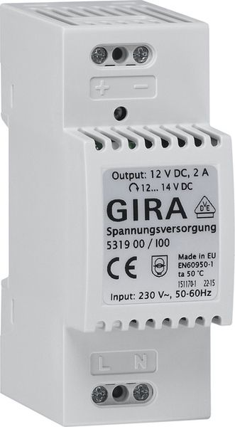 Gira 531900 Spannungsvers. DC 12 V 2 A REG Elektronik