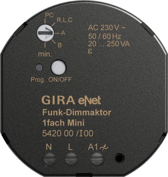 Gira 542000 Funk Dimmaktor 1f Mini 20 - 250 VA Gira eNet