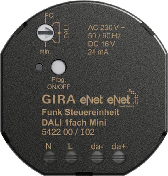 Gira 542200 Funk Steuereinheit DALI 1f Mini Gira eNet