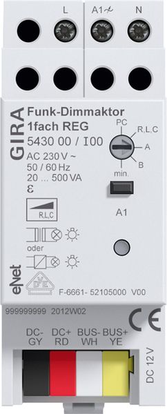 Gira 543000 Funk Dimmaktor 1f REG Gira eNet
