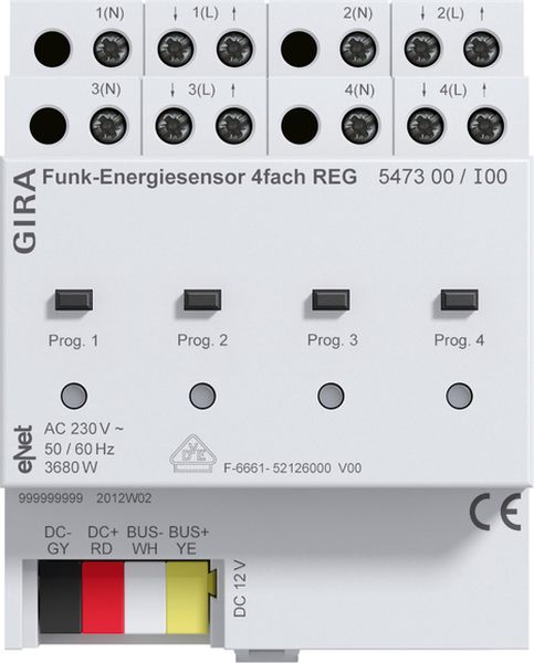 Gira 547300 Funk Energiesensor 4f REG Gira eNet