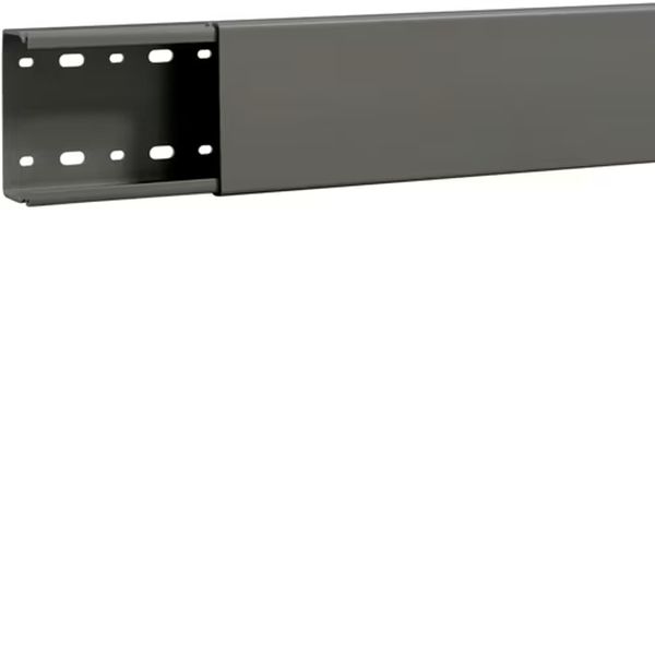 Hager B4008007030B Verdrahtungskanal ohne Seitenstanzung aus PVC BA6 40x80mm steingrau 2 Meter