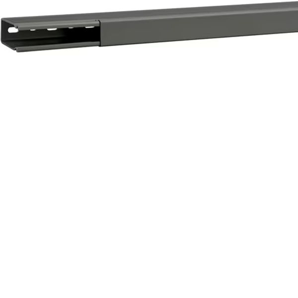 Hager B6002507030B Verdrahtungskanal ohne Seitenstanzung aus PVC BA6 60x25mm steingrau 2 Meter