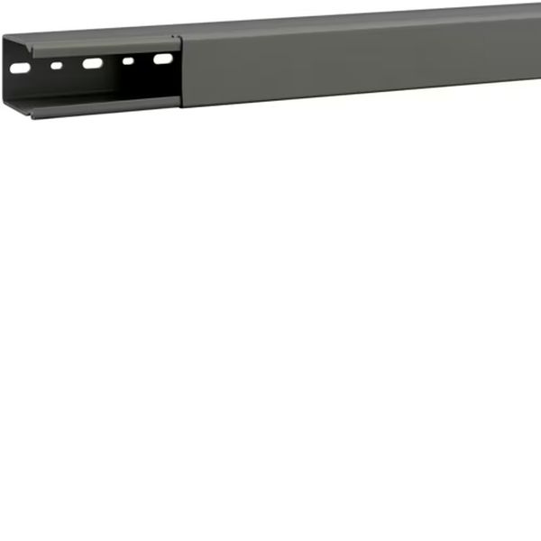 Hager B6004007030B Verdrahtungskanal ohne Seitenstanzung aus PVC BA6 60x40mm steingrau 2 Meter