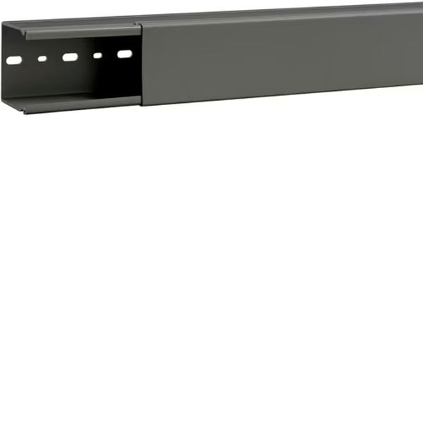 Hager B6006007030B Verdrahtungskanal ohne Seitenstanzung aus PVC BA6 60x60mm steingrau 2 Meter
