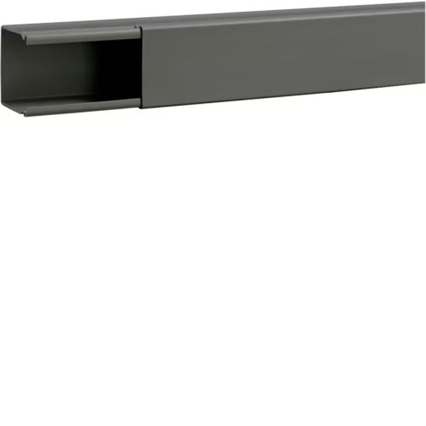 Hager B6006007030O Verdrahtungskanal ohne Boden-/Seitenstanzung aus PVC BA6 60x60mm steingrau 2 Meter