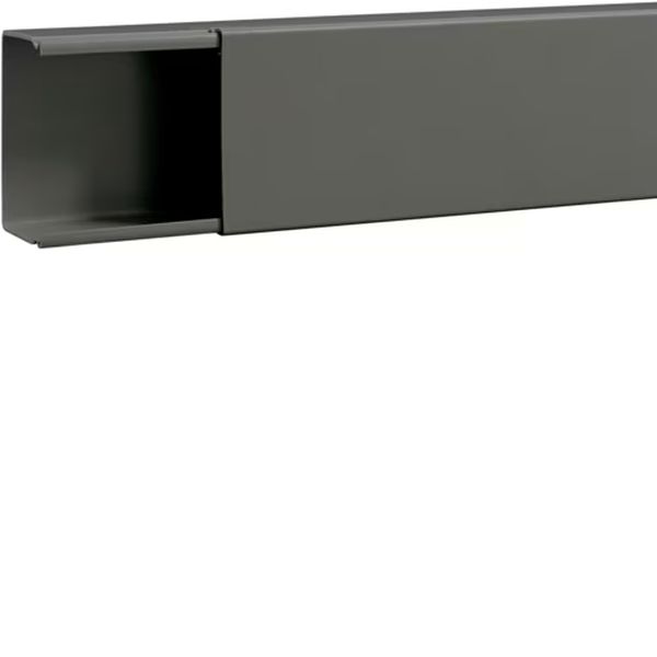 Hager B6010007030O Verdrahtungskanal ohne Boden-/Seitenstanzung aus PVC BA6 60x100mm steingrau 2 Meter