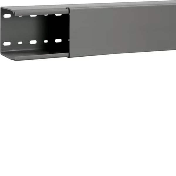 Hager B8008007030B Verdrahtungskanal ohne Seitenstanzung aus PVC BA6 80x80mm steingrau 2 Meter
