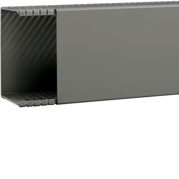 Hager BA68012007030O Verdrahtungskanal ohne Bodenstanzung aus PVC BA6 80x120mm steingrau 2 Meter