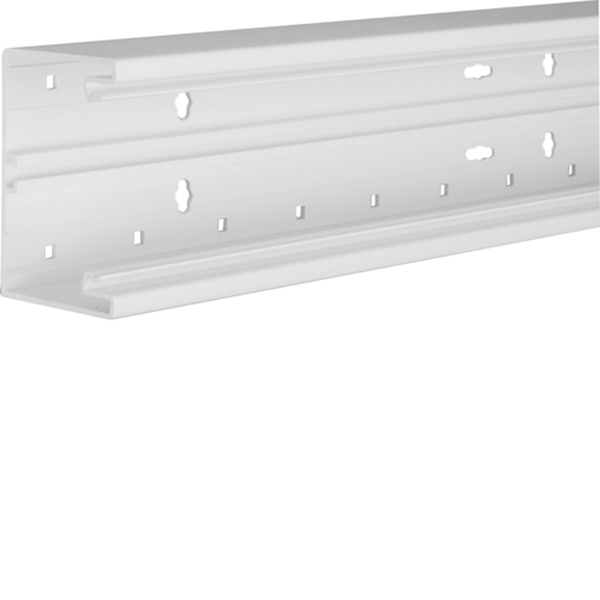 Hager BR6510019016 Brüstungskanal-Unterteil PVC frontrastend BR 68x100mm Oberteil 80mm verkehrsweiß 2 Meter