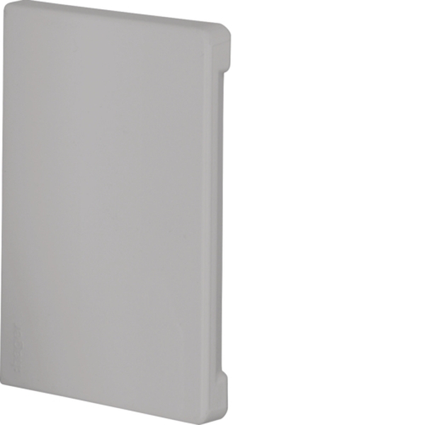 Hager BR6510067035 Endstück schnittkaschierend zu BR/H/N/A 68x100mm Oberteil 80mm halogenfrei lichtgrau