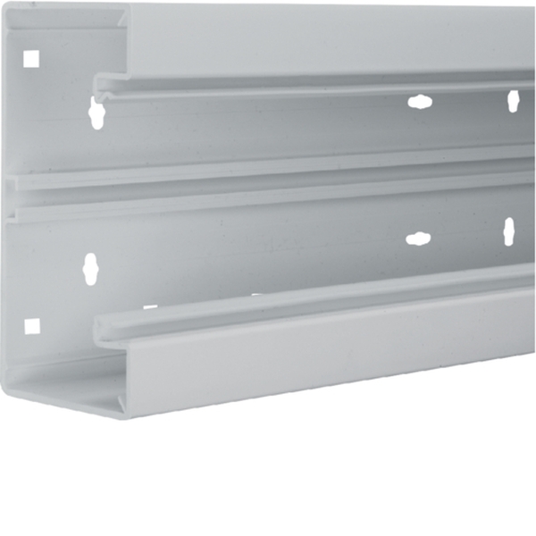 Hager BR6517017035 Brüstungskanal-Unterteil PVC frontrastend BR 68x170mm Oberteil 80mm lichtgrau 2 Meter