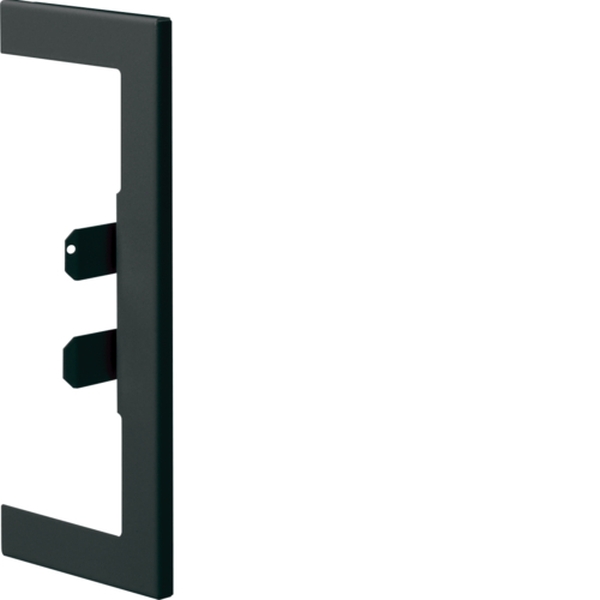 Hager BR65170W9011 Wandanschlussblende zu BR/H/N/A/S 68x170mm Oberteil 80mm aus Stahlblech graphitschwarz