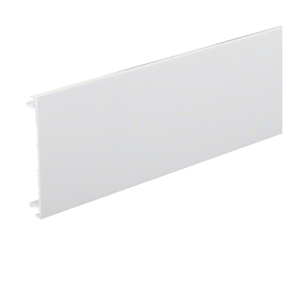 Hager BR7013029010 Brüstungskanal-Oberteil zu BR mit Oberteil 100mm aus PVC reinweiß 2 Meter