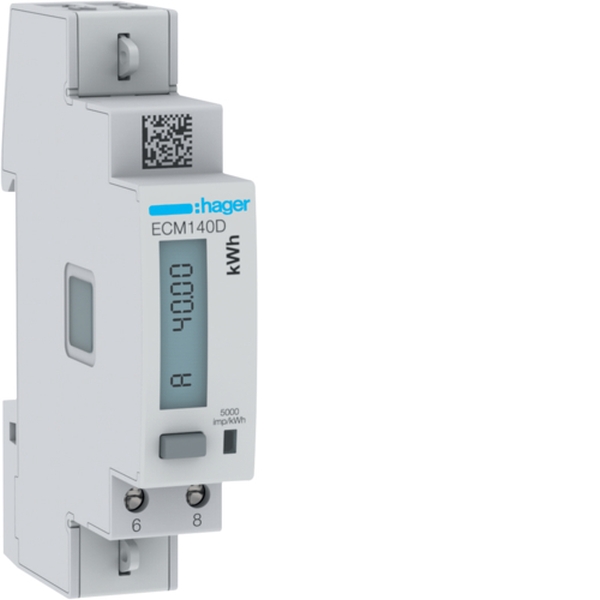Hager ECM140D Energiezähler 1phasig direkt 40A 1TE MBUS MID