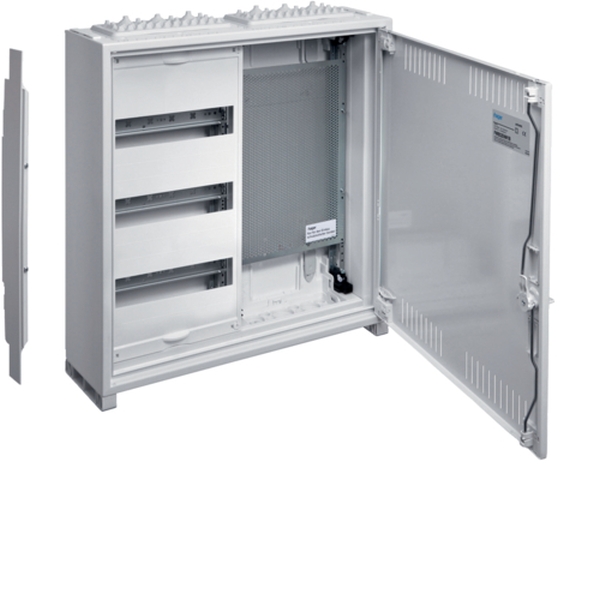 Hager FWB32K1 Feldverteiler AP,univers ,IP31,SKII 36PLE+Mediafeldig mit geschlossener Tür 500x550x161mm QC